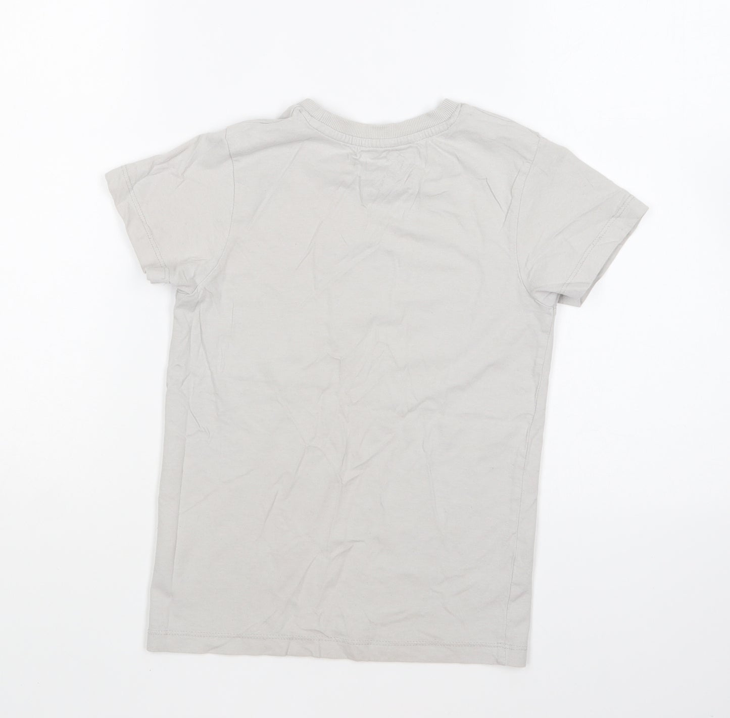 Matalan Boys Grey Cotton Basic T-Shirt Size 8 Years Round Neck Pullover - Gaming Legend