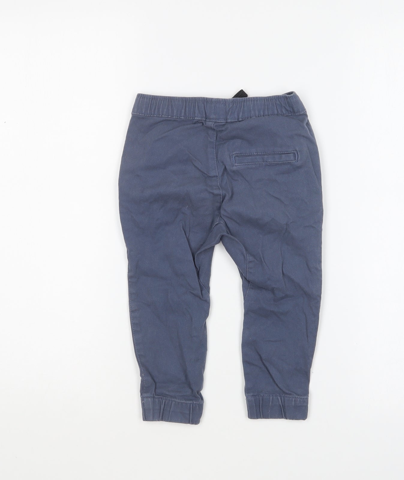Young Original Boys Blue Cotton Chino Trousers Size 2 Years Regular Drawstring
