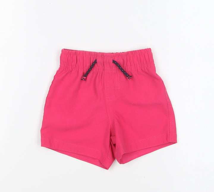 Primark Baby Pink Polyester Cropped Trousers Size 9-12 Months Drawstring - Swim Shorts