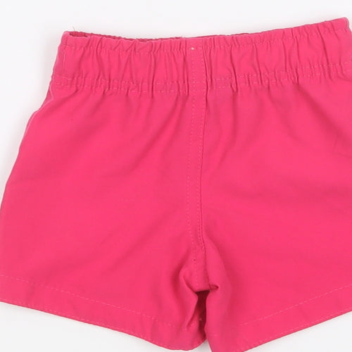 Primark Baby Pink Polyester Cropped Trousers Size 9-12 Months Drawstring - Swim Shorts