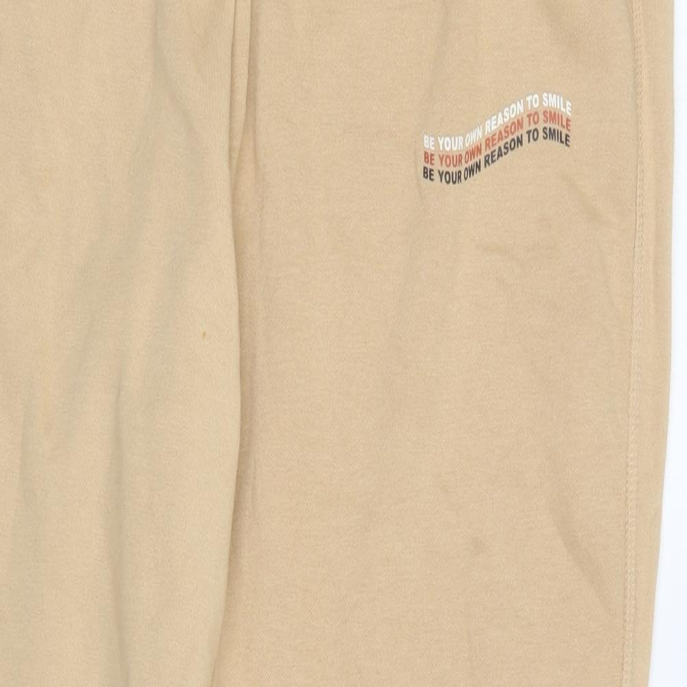 Primark Womens Brown Polyester Jogger Trousers Size XL L27 in Regular Drawstring - Be Your Own Reason To Smile