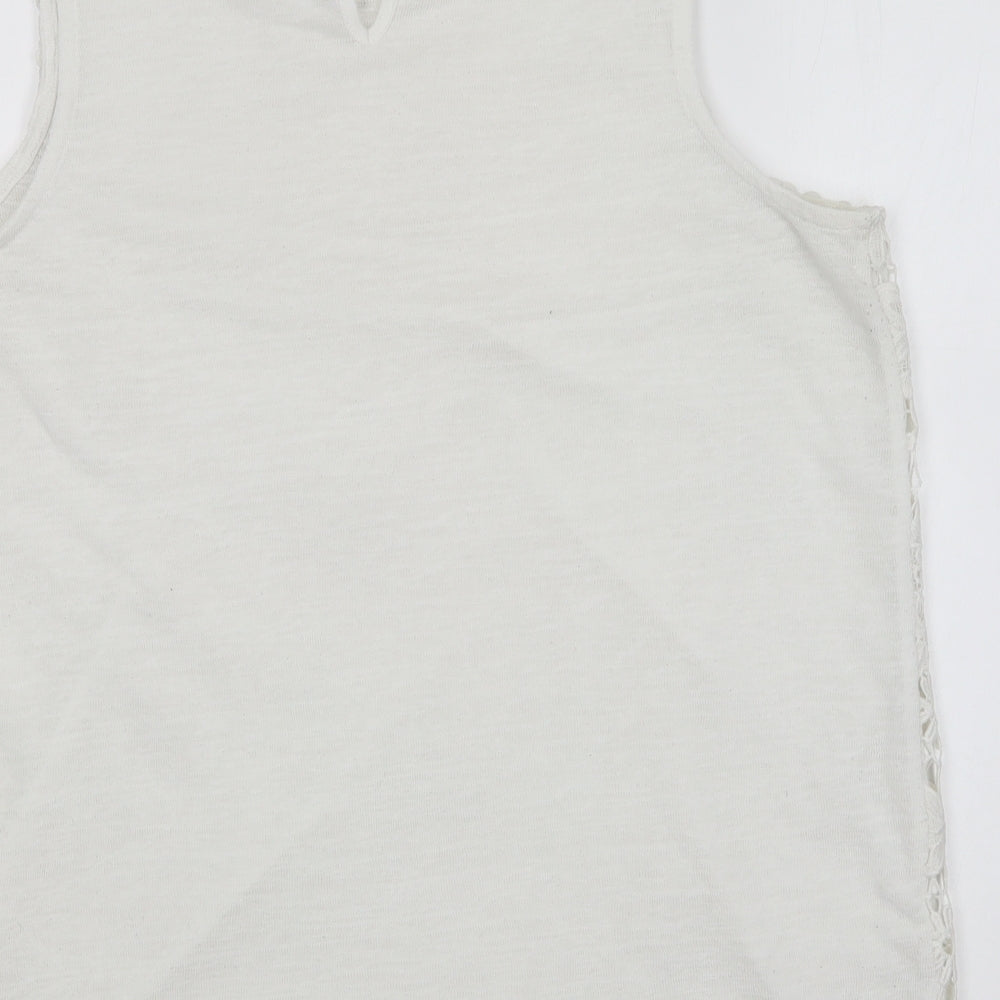 NEXT Womens White Polyester Basic Blouse Size 20 Collared