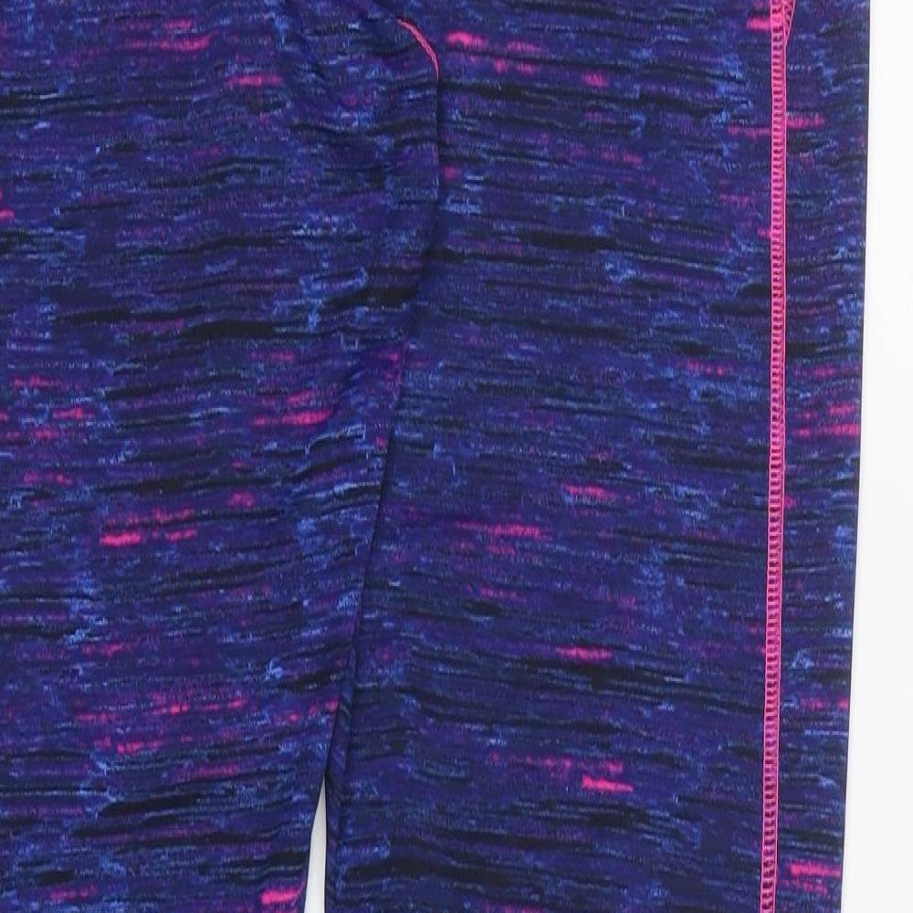 F&F Womens Blue Polyester Compression Leggings Size 18 L28 in Regular Pullover