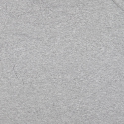Farah Mens Grey Cotton T-Shirt Size XL Round Neck