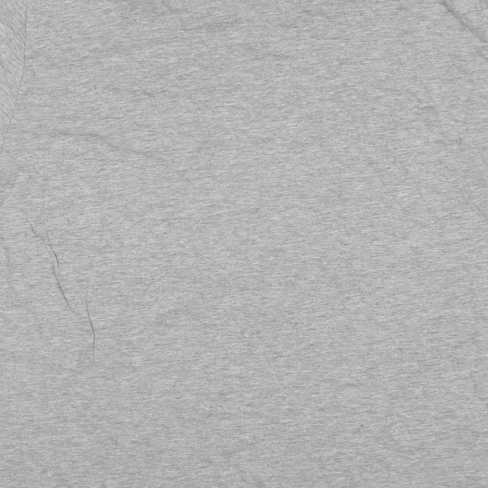 Farah Mens Grey Cotton T-Shirt Size XL Round Neck
