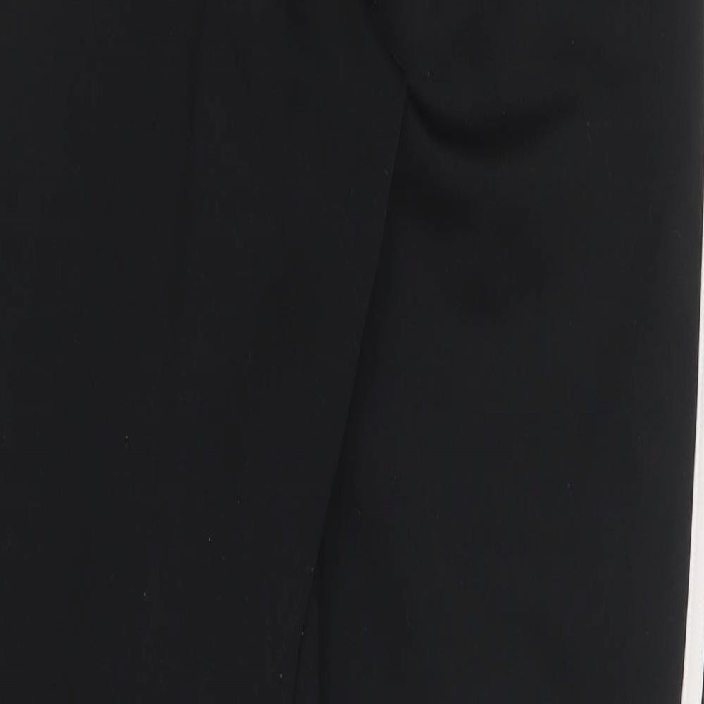 adidas Mens Black Polyester Jogger Trousers Size M L30 in Regular Drawstring