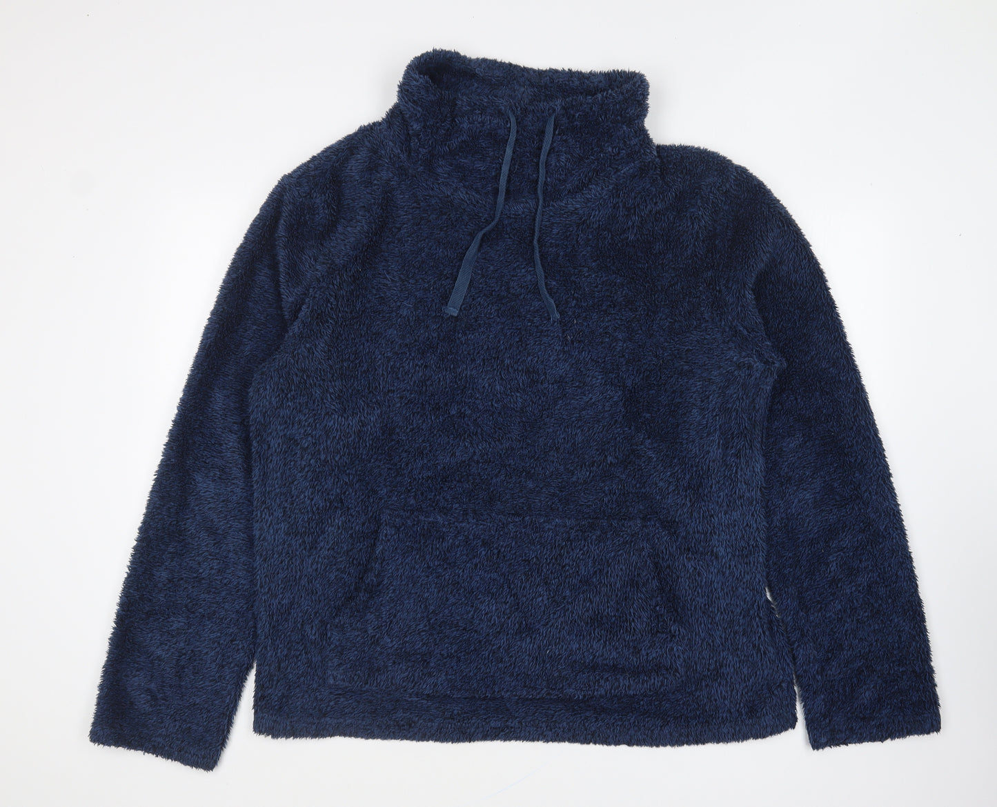 Cedar Wood State Mens Blue Polyester Pullover Sweatshirt Size L - Lounge Hoodie