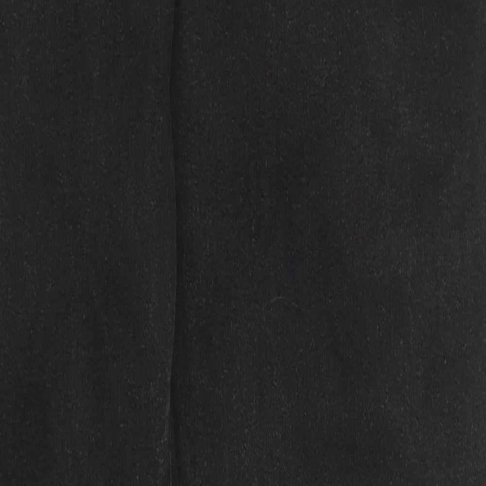 COLLUSION Mens Black Cotton Blend Skinny Jeans Size 32 in L34 in Regular Button
