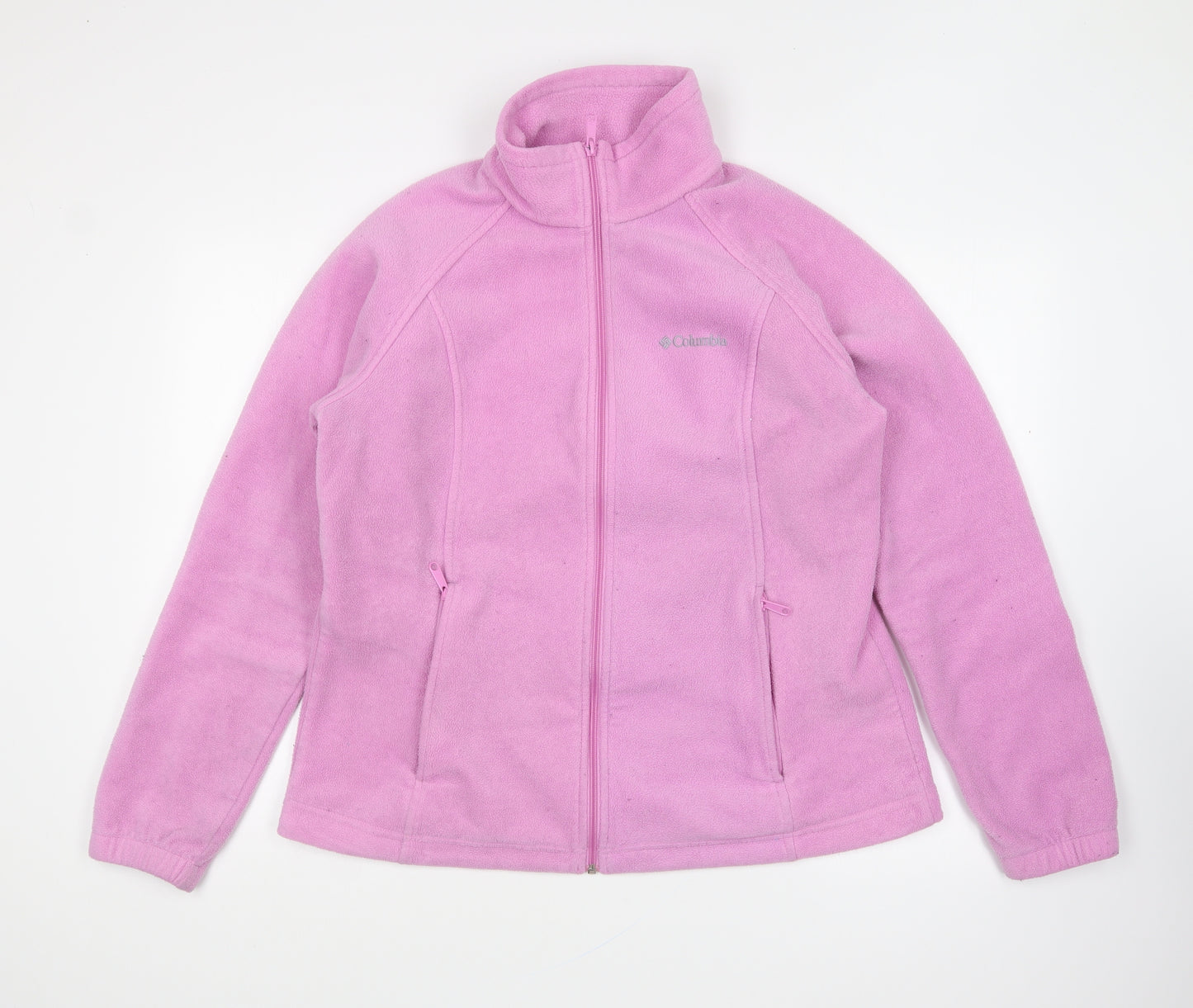 Columbia Womens Pink Polyester Full Zip Sweatshirt Size XL Zip