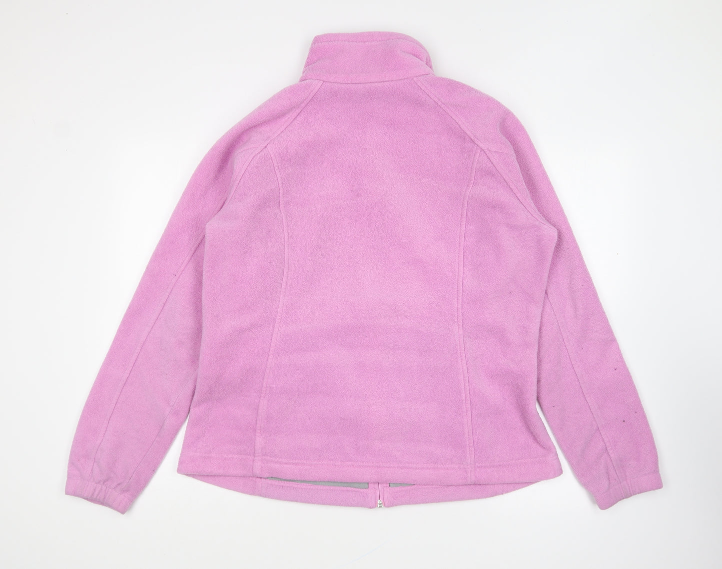 Columbia Womens Pink Polyester Full Zip Sweatshirt Size XL Zip