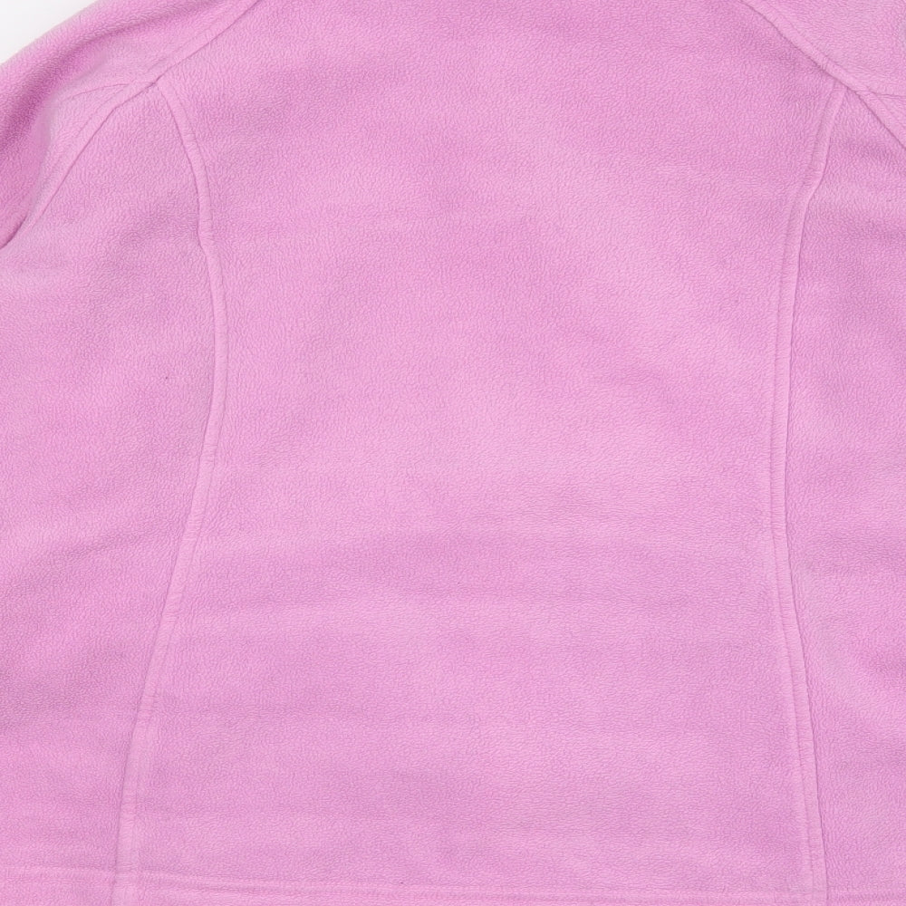 Columbia Womens Pink Polyester Full Zip Sweatshirt Size XL Zip