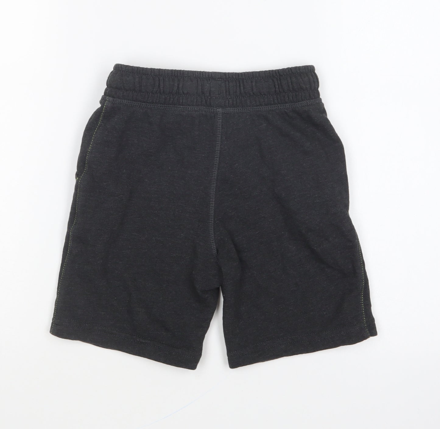 F&F Boys Grey Cotton Sweat Shorts Size 6-7 Years Regular Drawstring