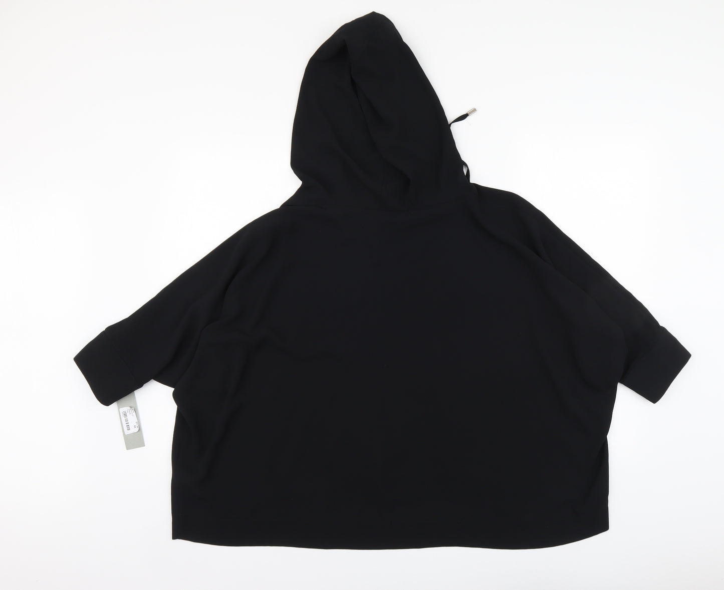 Naya Womens Black Polyester Basic Blouse Size XS Round Neck