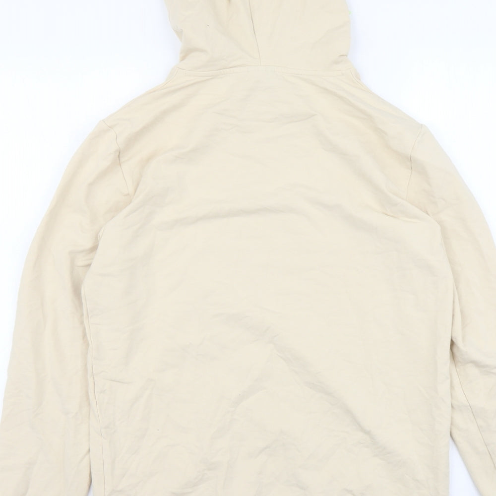 ASOS Womens Beige Polyester Pullover Hoodie Size L Pullover