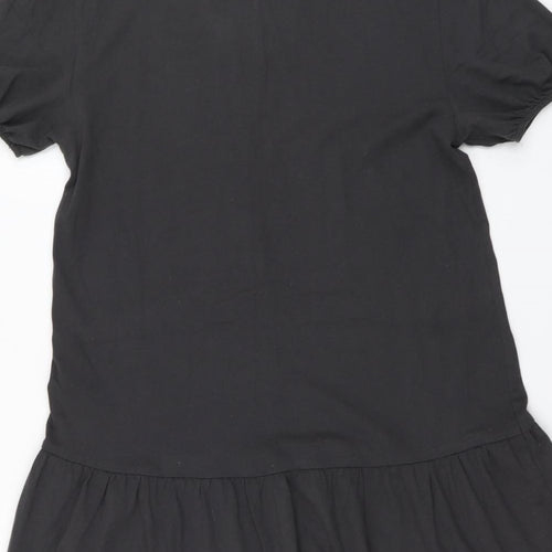 H&M Womens Grey Cotton Trapeze & Swing Size XS Round Neck Pullover
