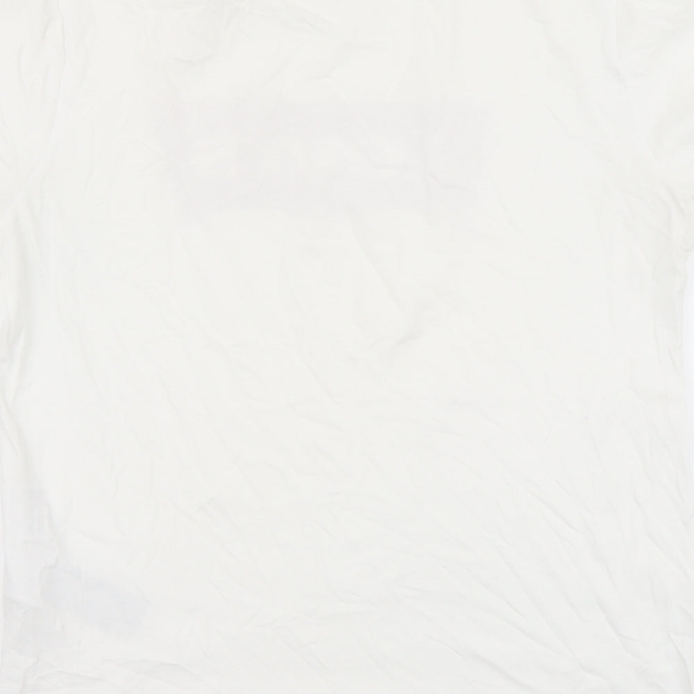 Levi's Mens White Cotton T-Shirt Size M Round Neck