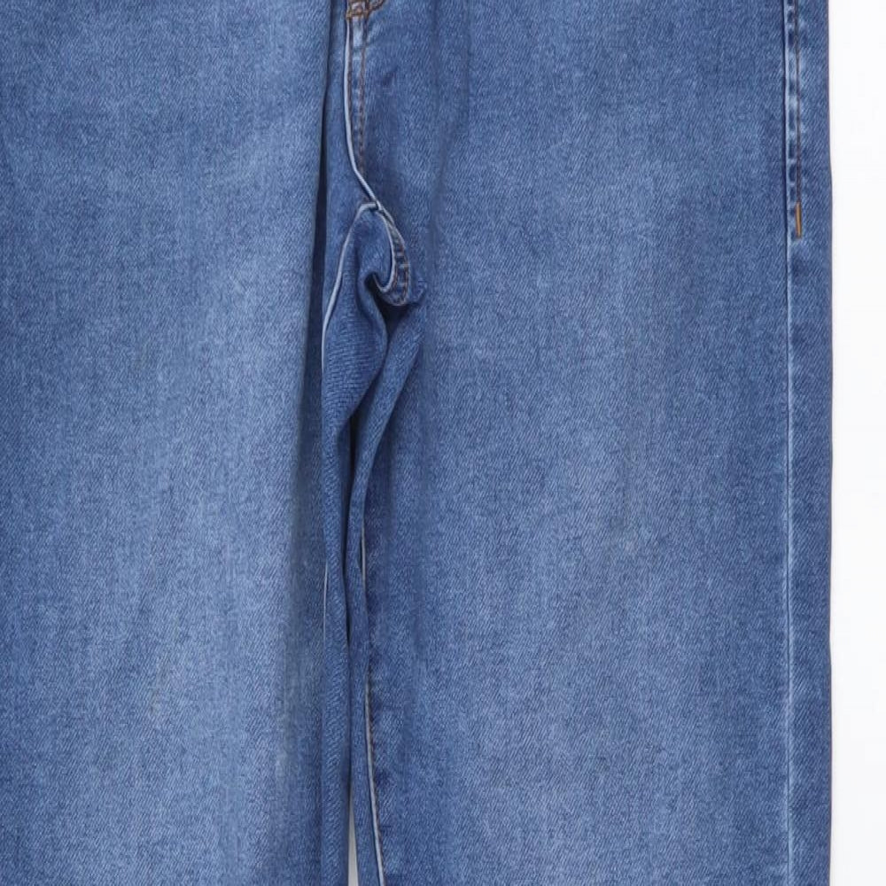 NEXT Mens Blue Cotton Skinny Jeans Size 32 in L30 in Regular Button