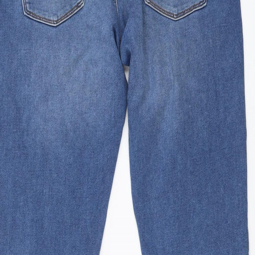 NEXT Mens Blue Cotton Skinny Jeans Size 32 in L30 in Regular Button
