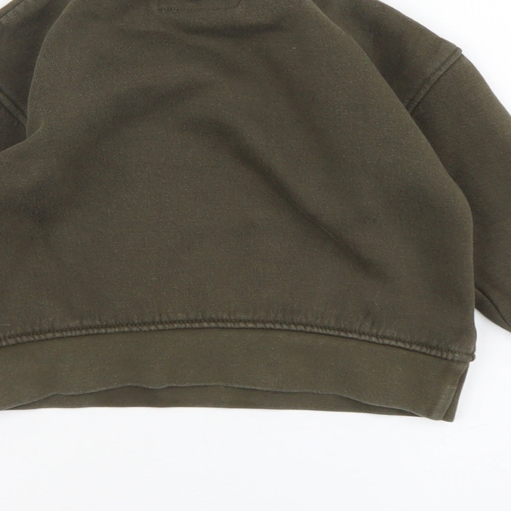 NEXT Boys Green Cotton Basic T-Shirt Size 12-18 Months Round Neck Pullover - Animals/sweater