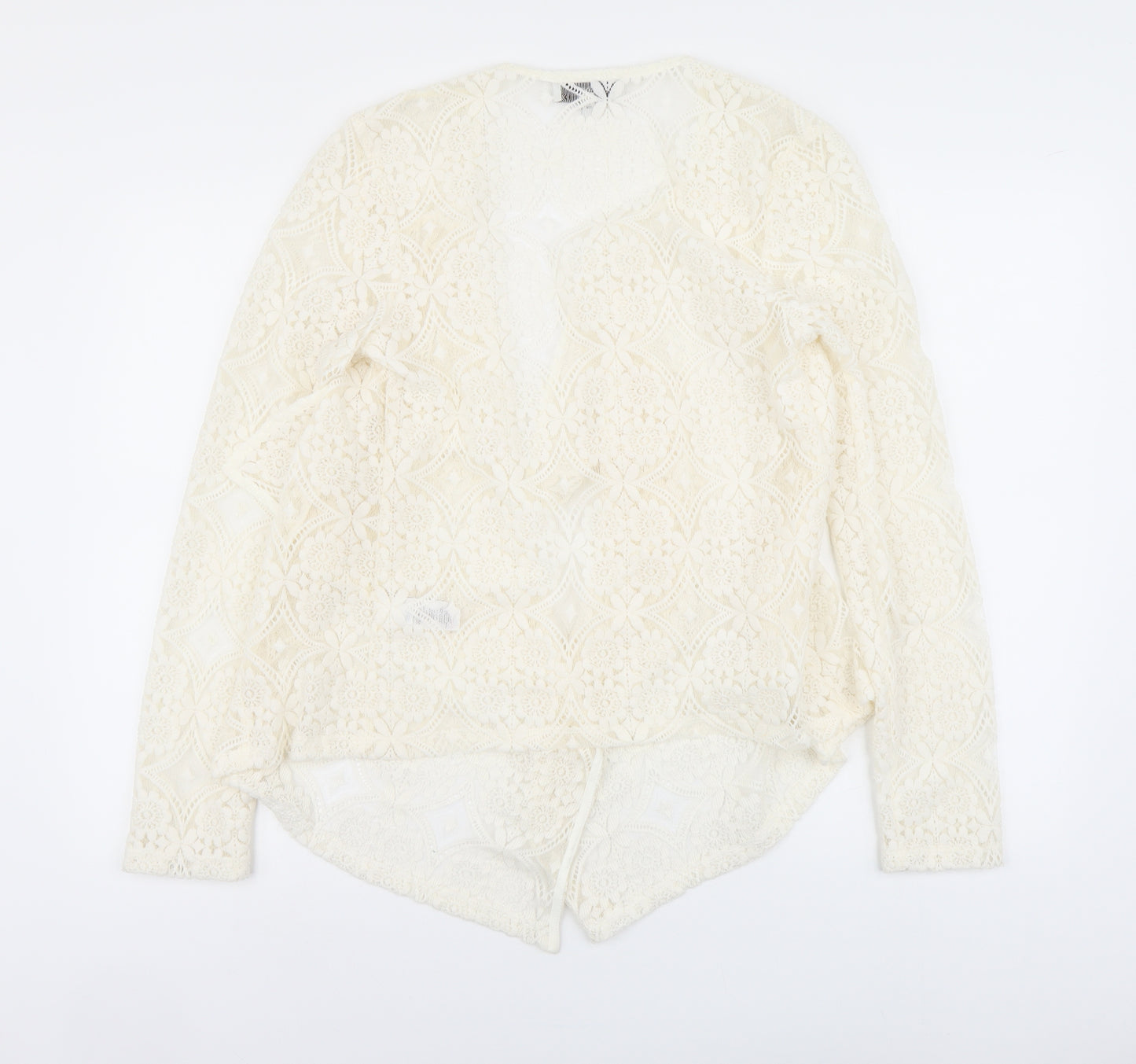 NEXT Womens Ivory Jacket Blazer Size 12 Hook & Eye