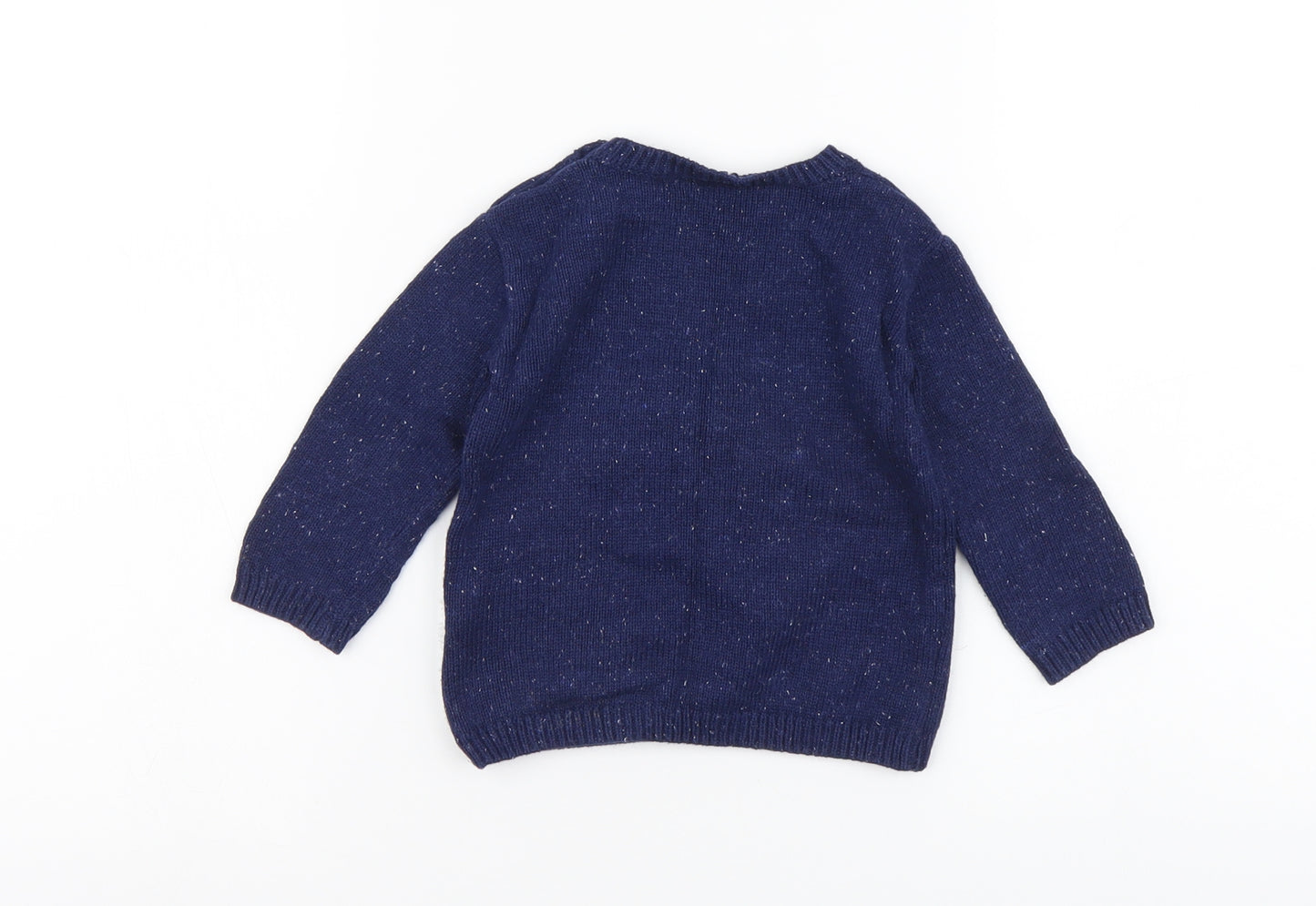 George Boys Blue Cotton Pullover Jumper Size 3-6 Months Pullover - Bear