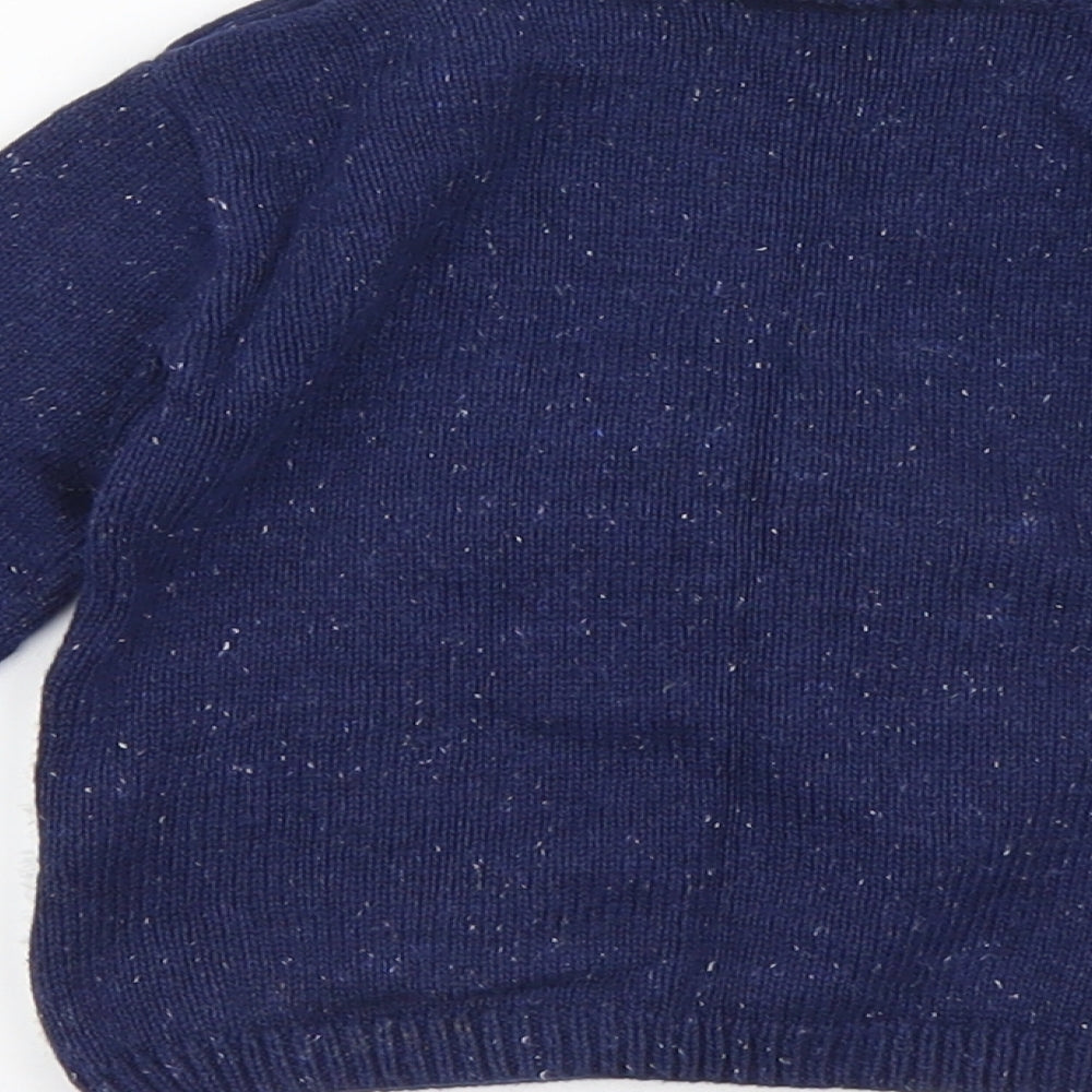 George Boys Blue Cotton Pullover Jumper Size 3-6 Months Pullover - Bear