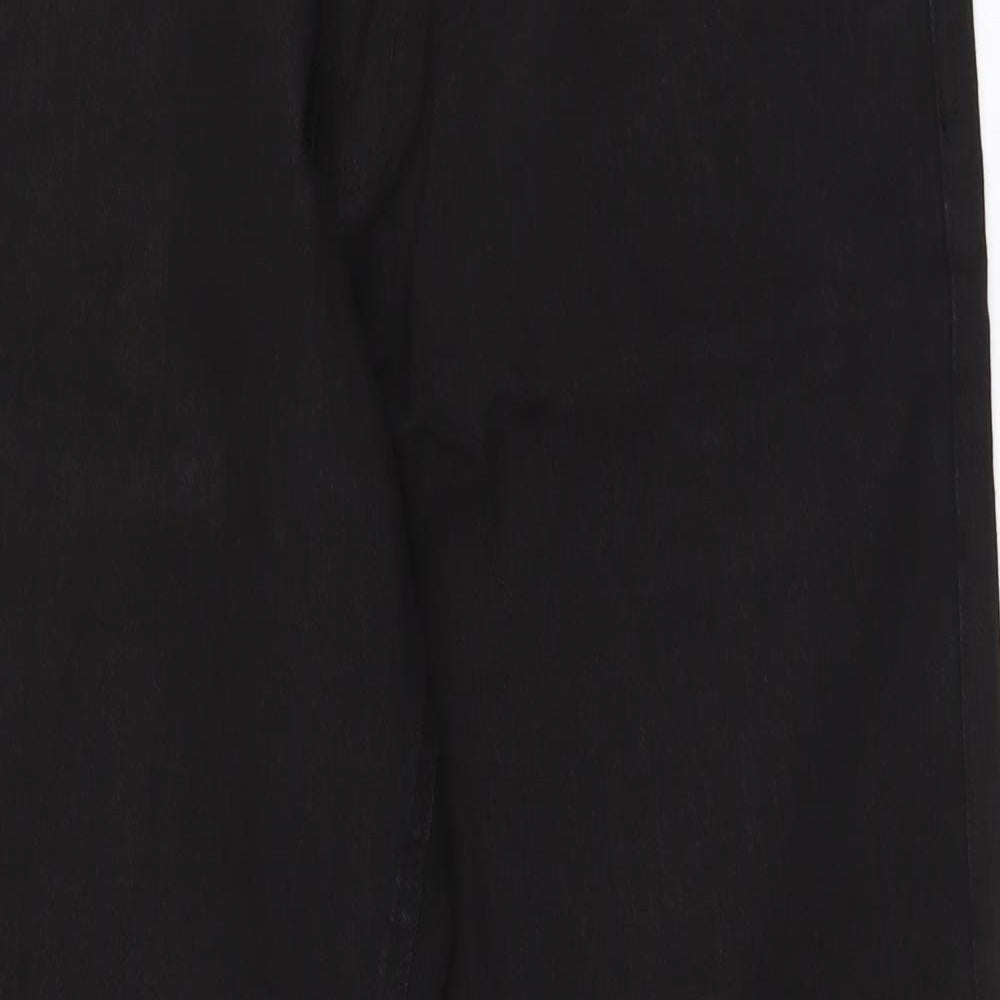 Dunnes Stores Mens Black Cotton Straight Jeans Size 36 in L30 in Regular Button
