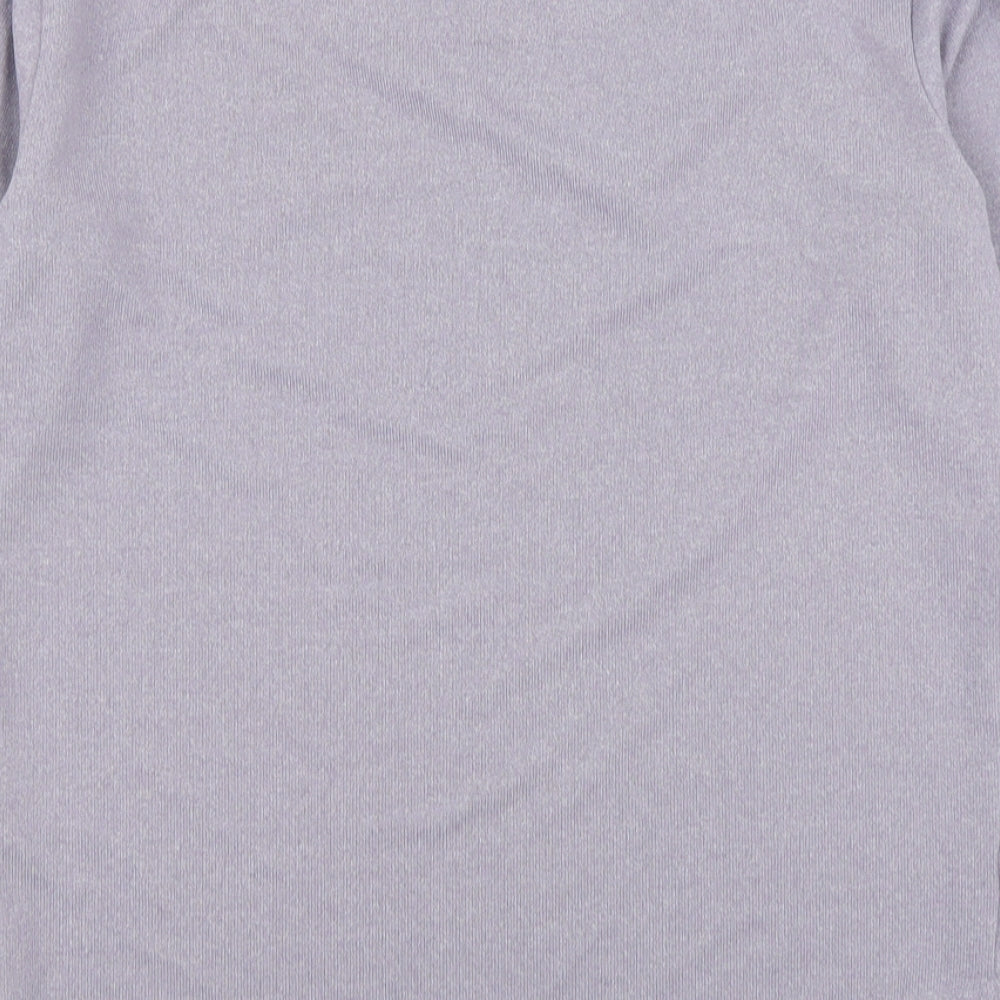 11 degrees Mens Grey Polyester T-Shirt Size S Round Neck