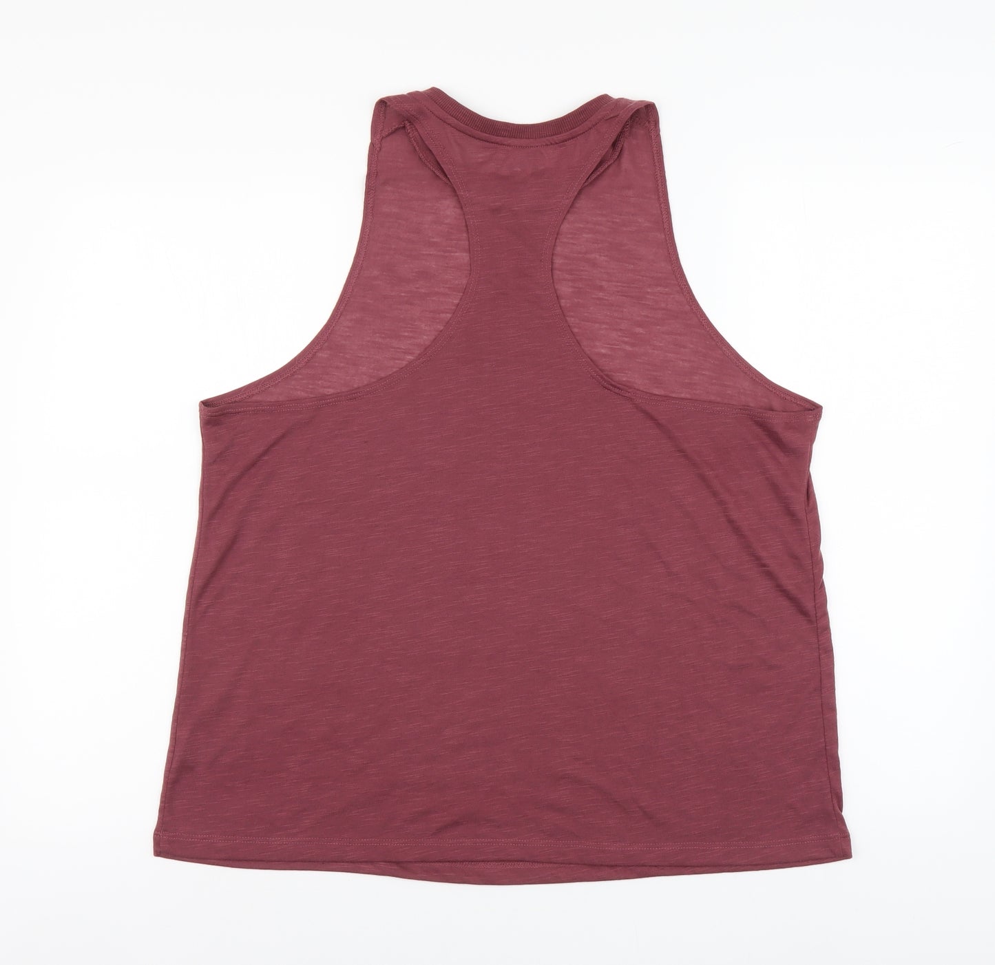 Souluxe Womens Purple Polyester Basic Tank Size L Round Neck Pullover