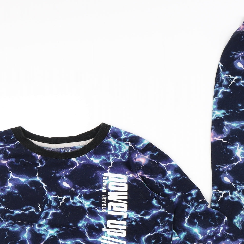 NEXT Boys Multicoloured Geometric Polyester Pyjama Set Size 8 Years