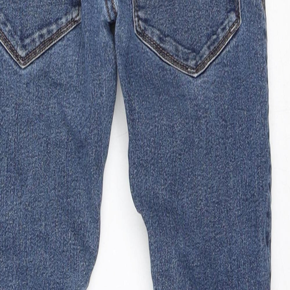 NEXT Boys Blue Cotton Skinny Jeans Size 8 Years Regular Button