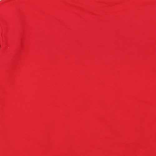Dunnes Stores Womens Red Cotton Pullover Sweatshirt Size S Pullover - Sparkle Mood