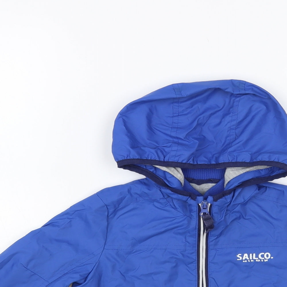 Sail Co. Boys Blue Windbreaker Jacket Size 2-3 Years Zip
