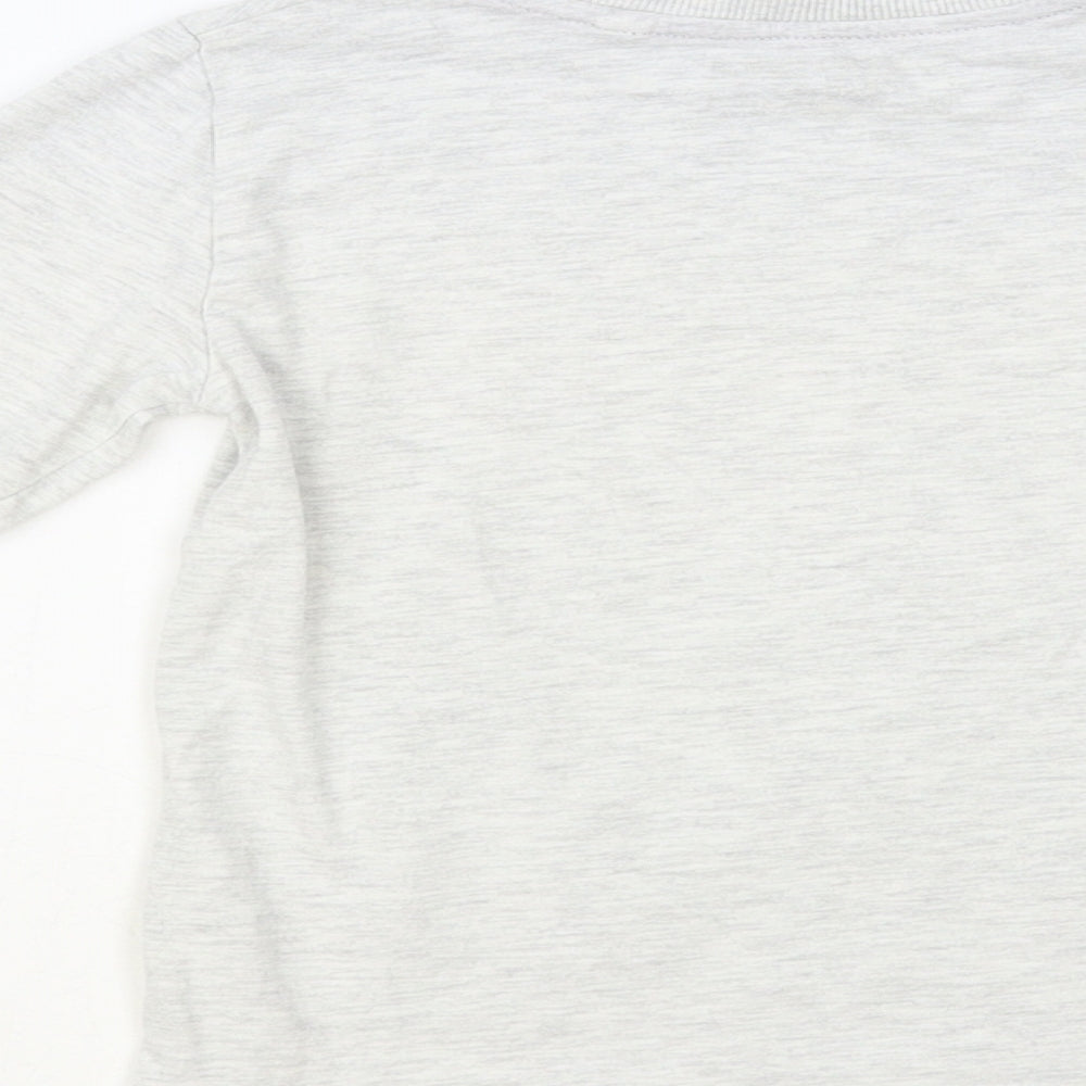 NEXT Boys Grey Cotton Pullover T-Shirt Size 2-3 Years Crew Neck Pullover - Bicycle