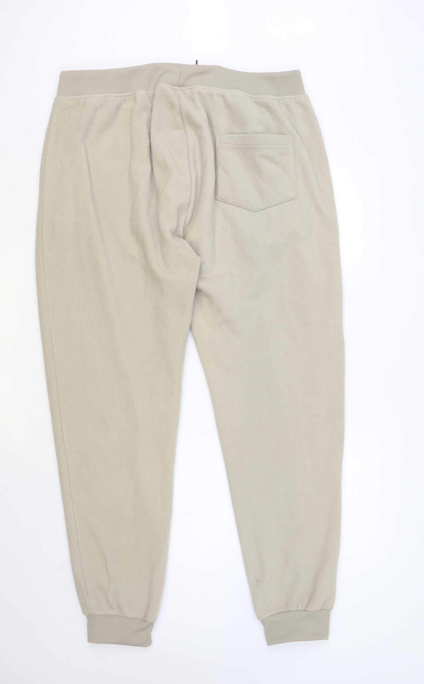 PEP & Co Mens Beige Polyester Jogger Trousers Size 2XL L32 in Regular Drawstring