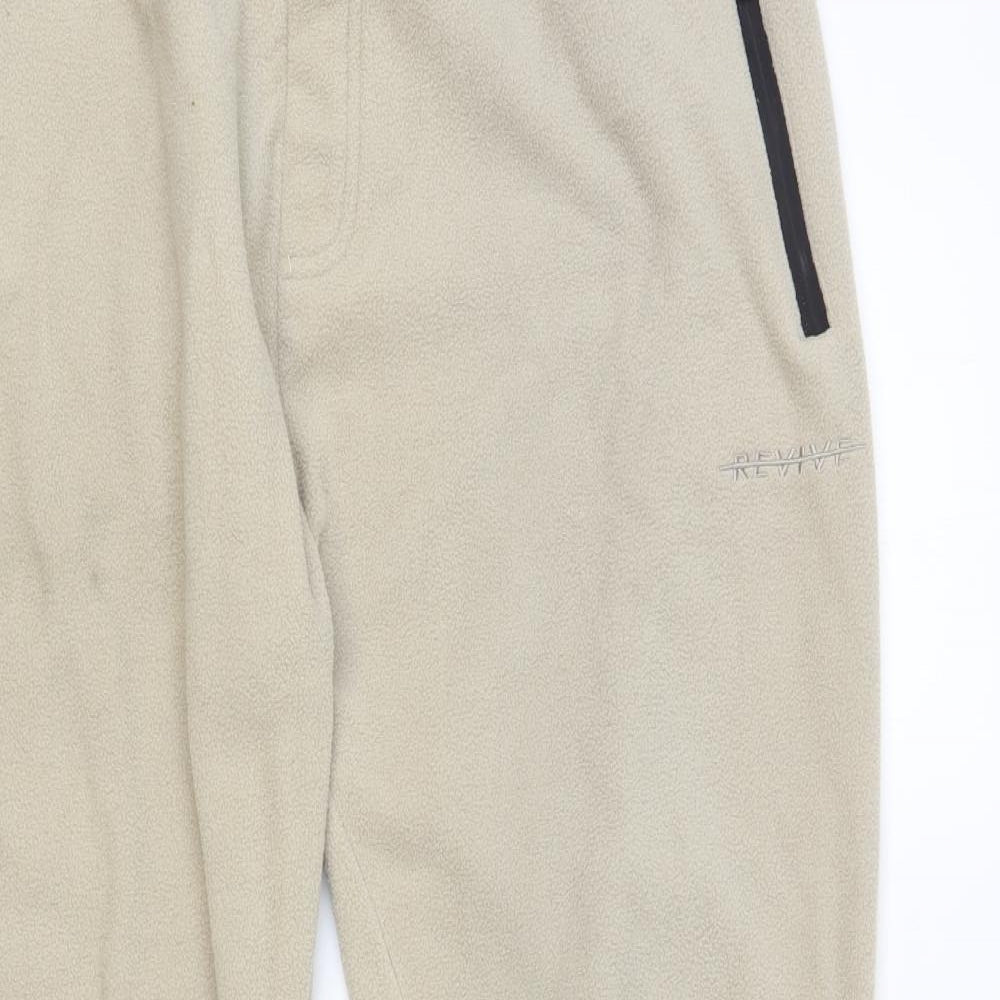 PEP & Co Mens Beige Polyester Jogger Trousers Size 2XL L32 in Regular Drawstring