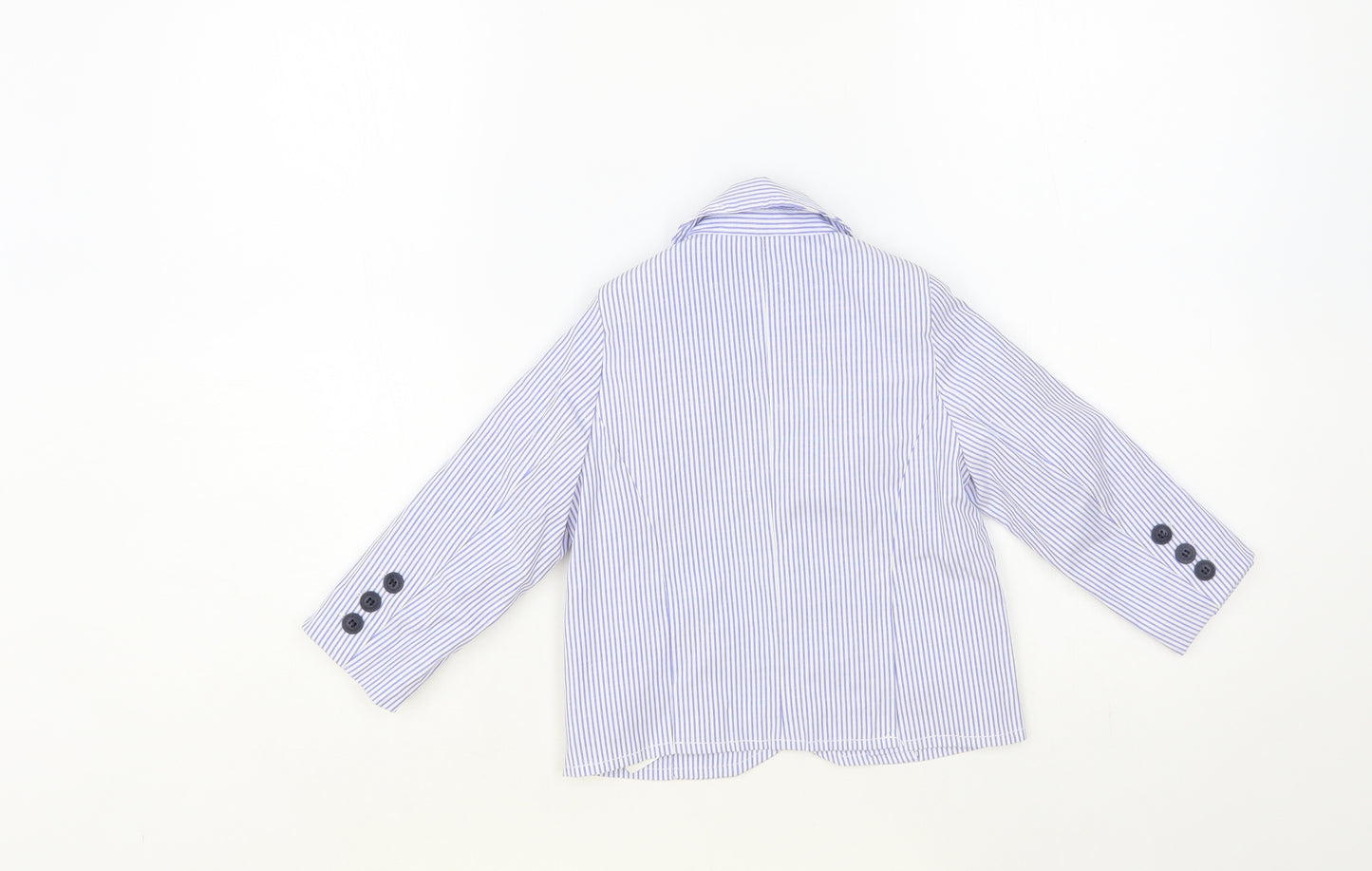 Charanga Boys Blue Striped Jacket Blazer Size 2-3 Years Button