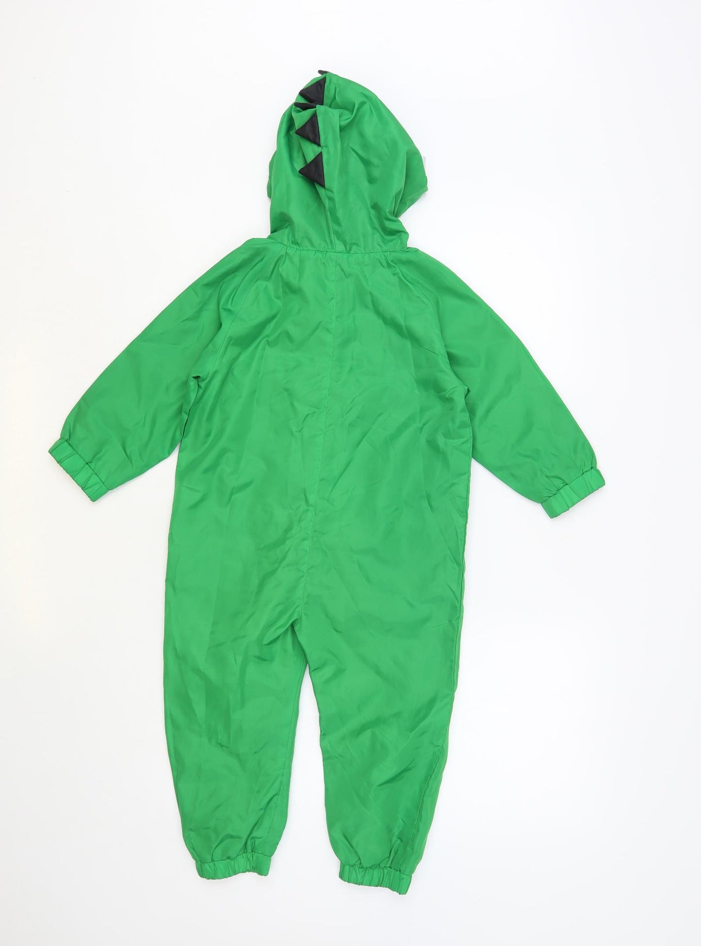 Matalan Boys Green Rain Coat Snowsuit Size 2-3 Years Zip - Dinosaur
