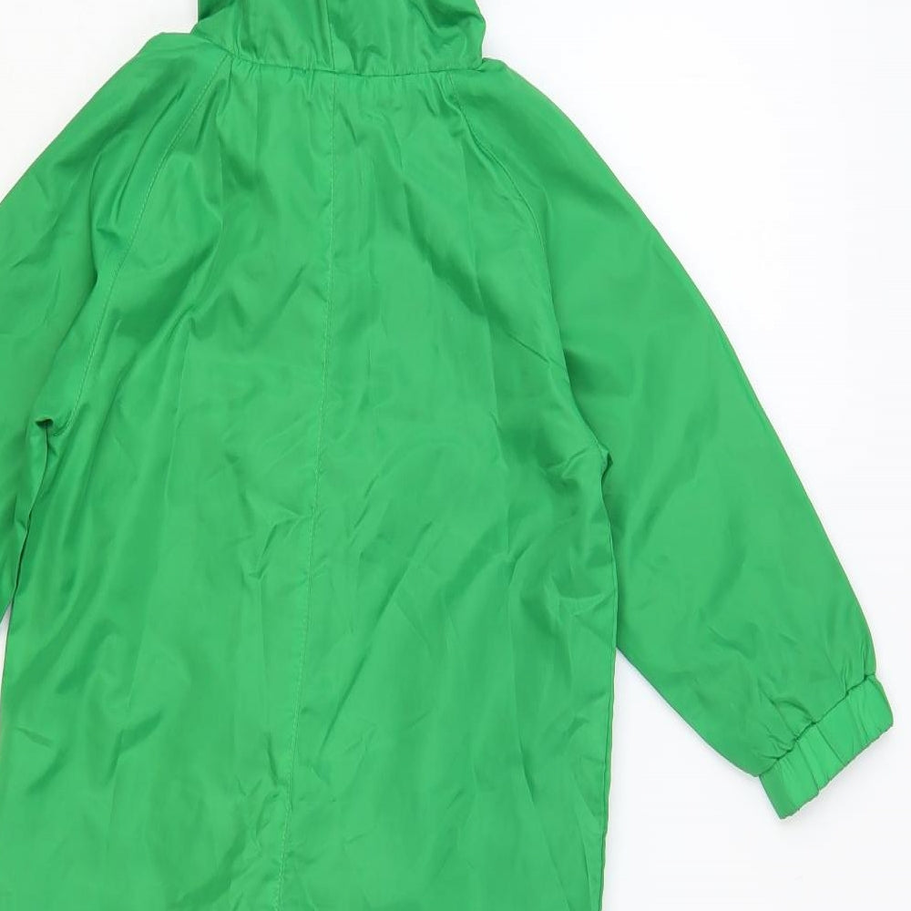 Matalan Boys Green Rain Coat Snowsuit Size 2-3 Years Zip - Dinosaur