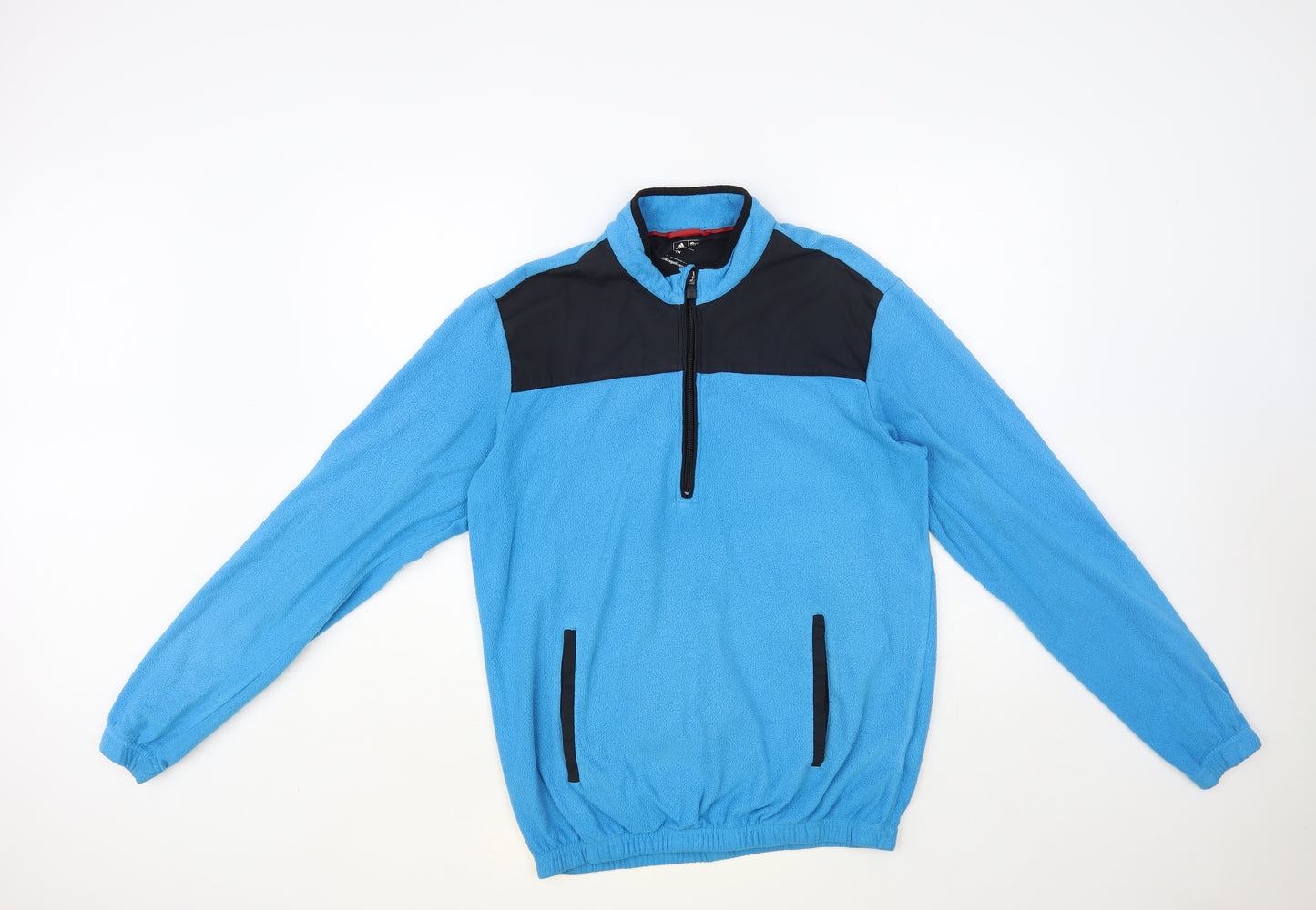 adidas Mens Blue Polyester Pullover Sweatshirt Size M