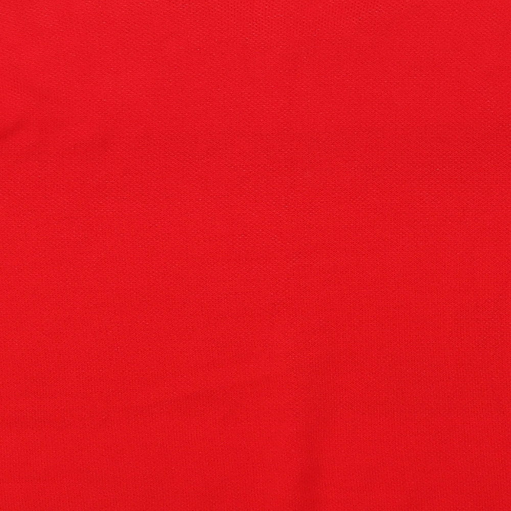 George Womens Red Crew Neck Geometric Acrylic Pullover Jumper Size M - Christmas