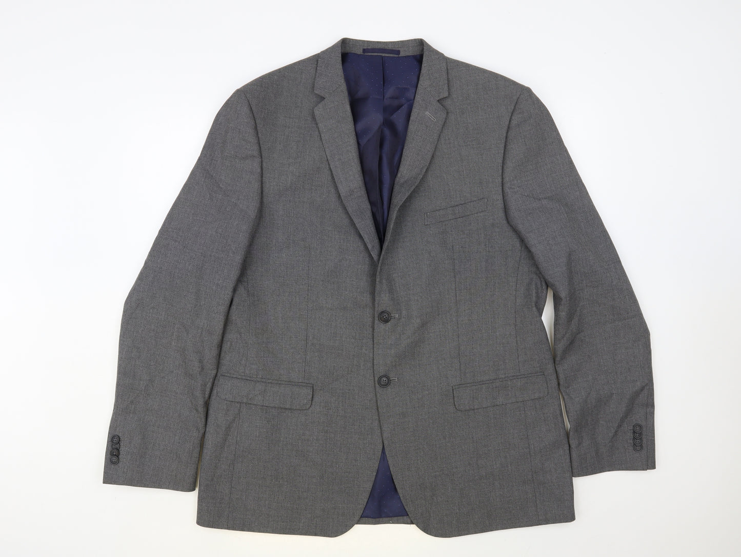 Taylor & Wright Mens Grey Polyester Jacket Blazer Size 44