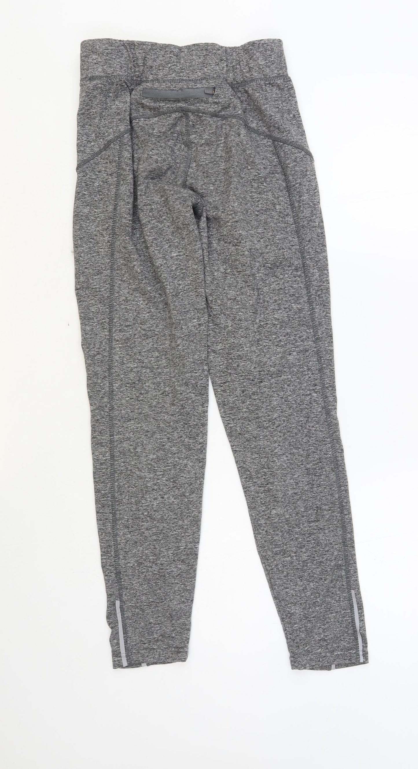 Atmosphere Womens Grey Polyester Compression Leggings Size 8 L27 in Regular Pullover