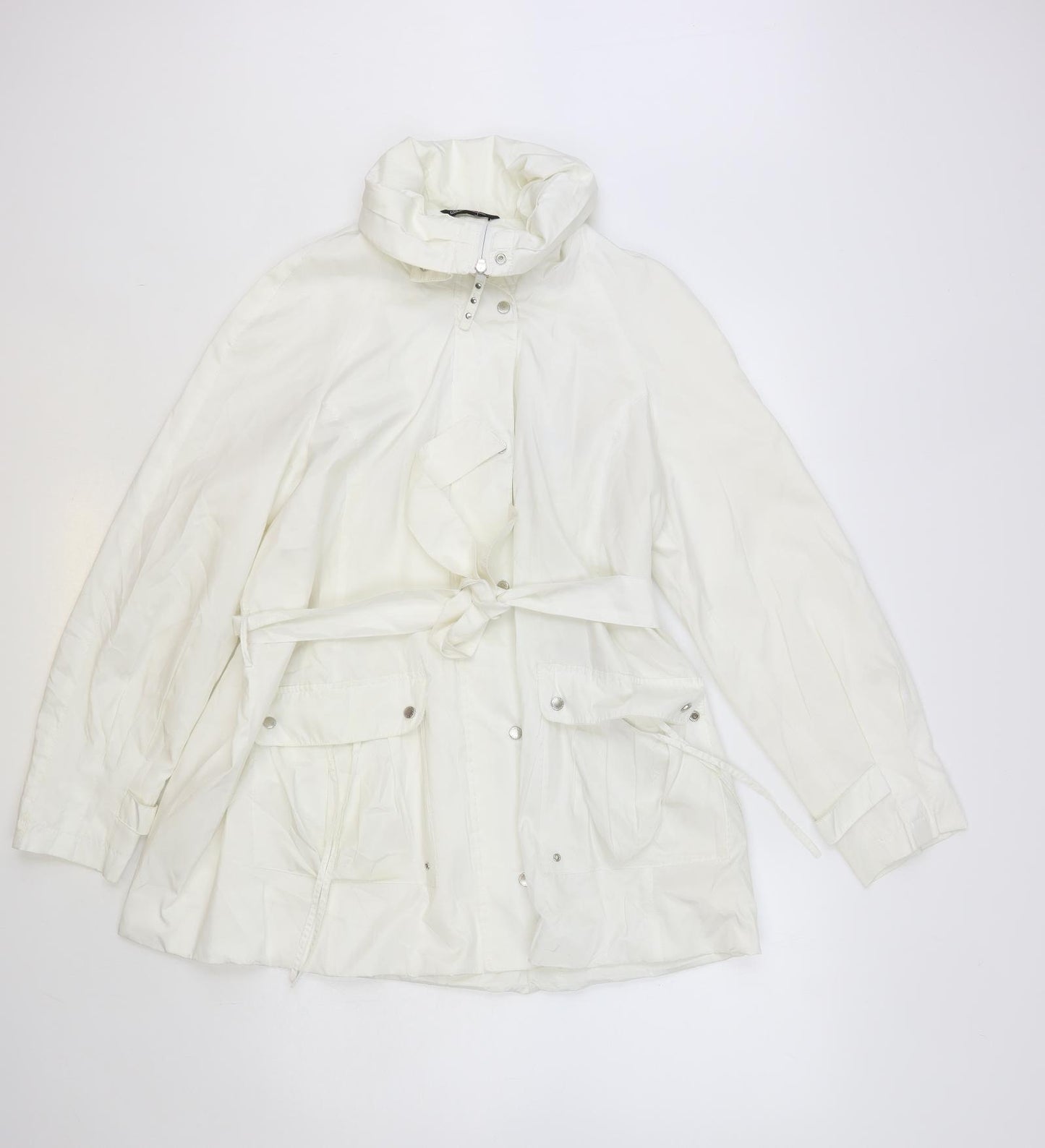 Concept Womens White Jacket Size 12 Zip