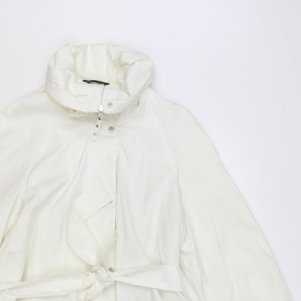 Concept Womens White Jacket Size 12 Zip