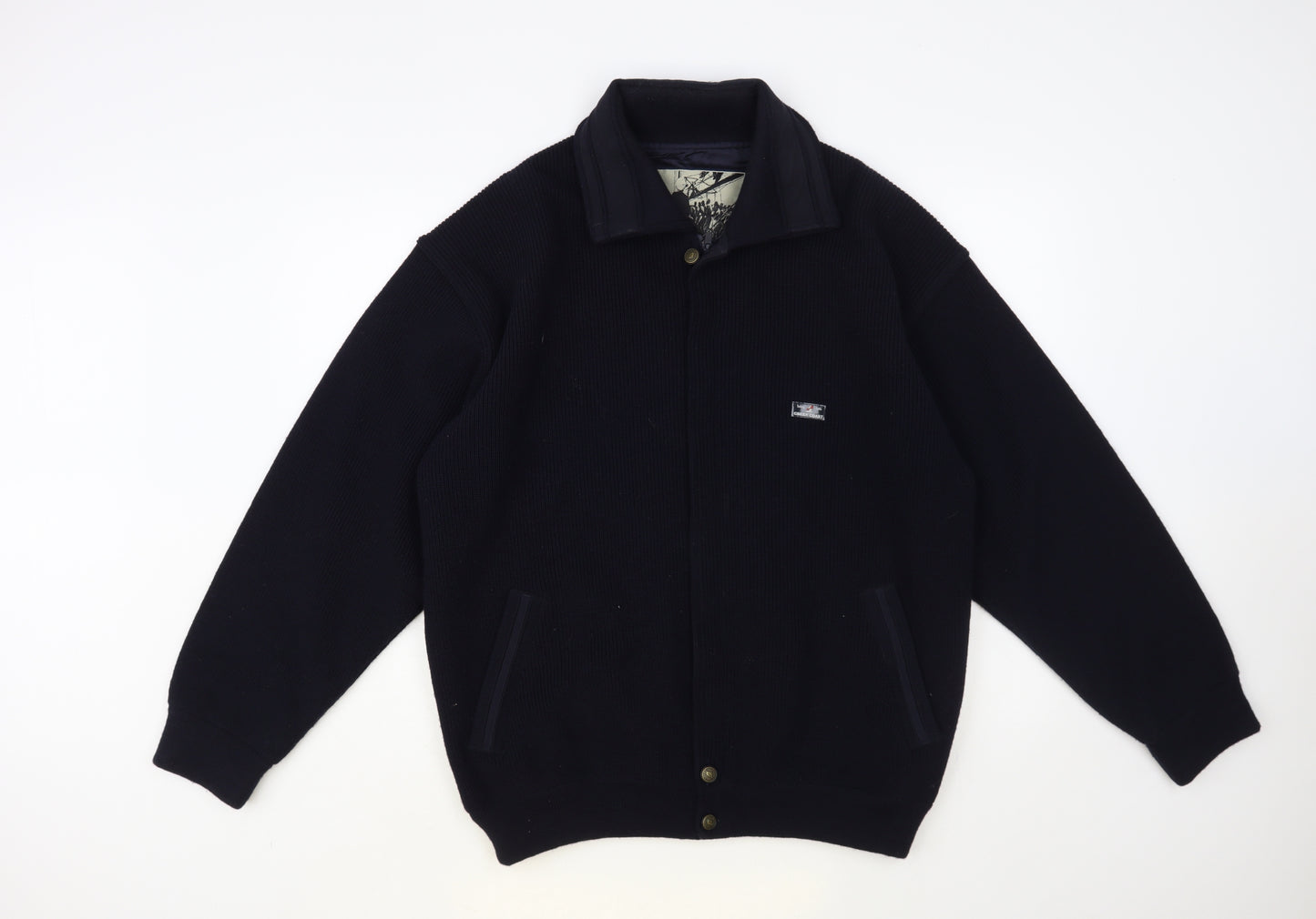 Green Coast Mens Blue Jacket Size L Zip
