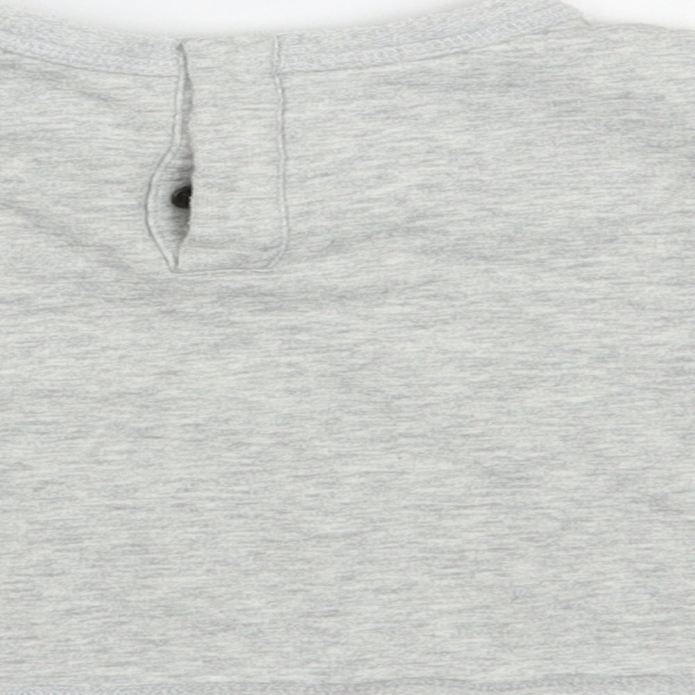 Joules Baby Grey Cotton Pullover Jumper Size 9-12 Months Snap - Penguins