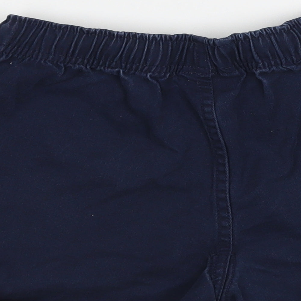 Canterbury Girls Blue Cotton Hot Pants Shorts Size 10 Years Regular Drawstring