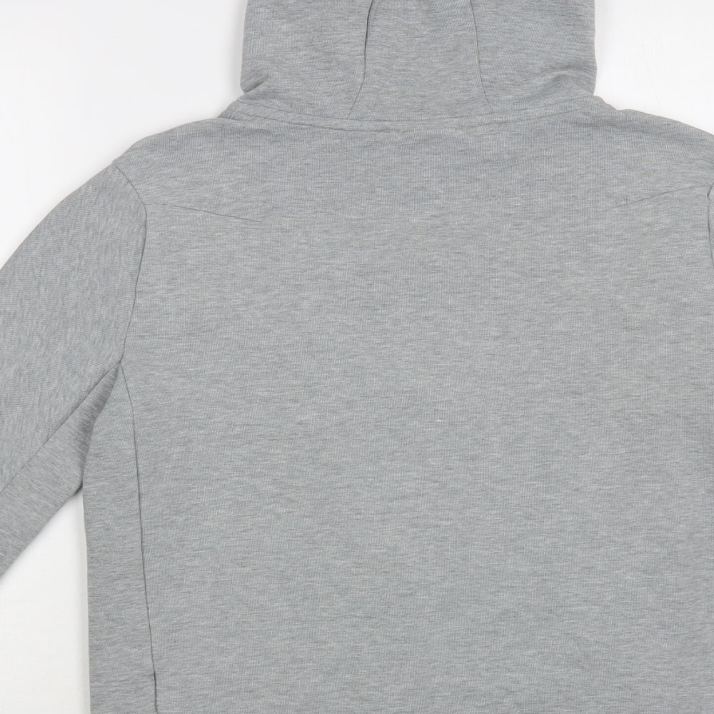 Nike Boys Grey Cotton Full Zip Hoodie Size 13-14 Years Zip