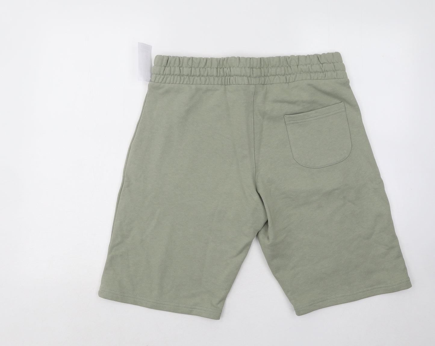 Moncrief Mens Green Cotton Sweat Shorts Size L Regular Drawstring
